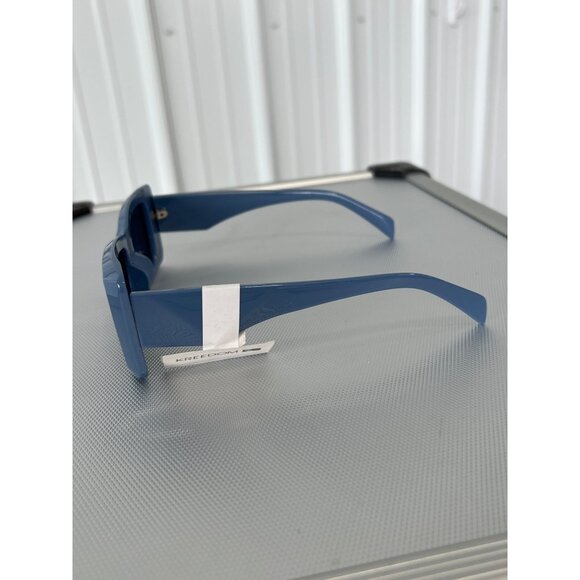Kreedom Polarized Sunglasses UV Protection Blue Frame Modern Fashion Eyewear NEW - Picture 3 of 6